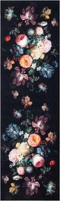 vidaXL Konyhai szőnyeg Fekete 300 x 60 cm Bársony