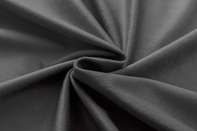 Sötétítő függöny DREAM VELVET 140x250 cm, sötétszürke Felfüggesztés: Fém gyűrűk