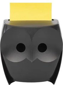 Jegyzettömb adagoló, Z, 3M POSTIT Bagoly, fekete (LPOWL330)