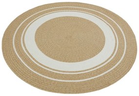 Természetes színű kerek kültéri szőnyeg ø 150 cm - NORTHRUGS