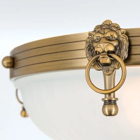 Orion DL 7-523/43 - Felületre szerelhető csillár ROCCA 4xE27/60W/230V átm. 43 cm bronz/fehér