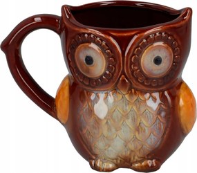 Kerámia Bögre Carmani Barna Bagoly
