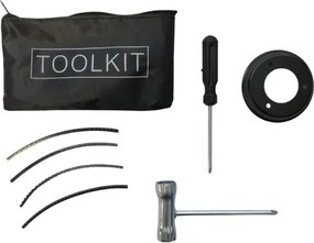 Akkus bozótvágó LCD kijelzővel HAYAMI HA-1041 + 2x akkumulátor + pengék + tartozékok