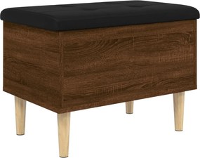 vidaXL barna tölgy színű szerelt fa tárolópad 62x42x46 cm