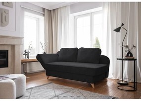 Antracitszürke kordbársony heverő (bal oldali) Chic Charlotte – Miuform