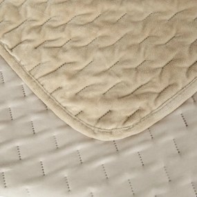 Bársony ágytakaró ASTRALIA, bézs színű Méret: 200 x 220 cm