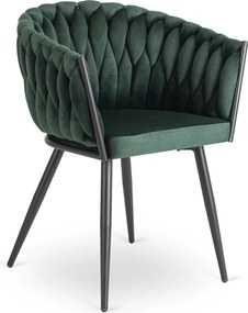 Zöld Bársony Étkezőszék ELENA