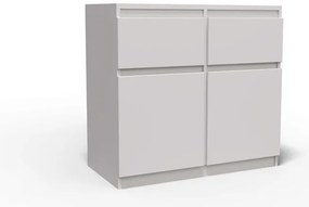 Washington 2S2F Komód Fehér