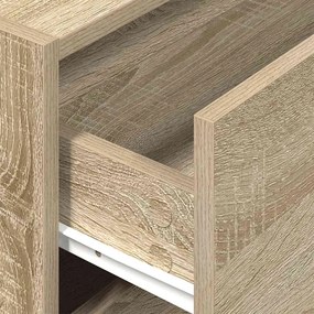 szekrény 2 fiókkal Sonoma tölgy 60x31x40 cm gépi forgácsolt fa