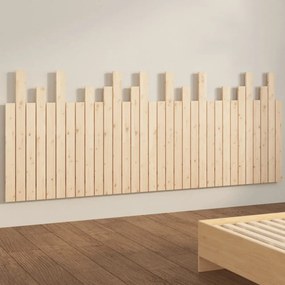 tömör fenyőfa fali fejtámla 204x3x80 cm