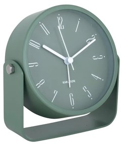 Karlsson 5989GR design ébresztőóra zöld, átmérő 12 cm