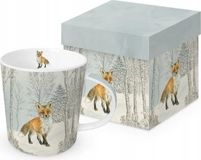 Nagy Porcelán Bögre Ppd Téli erdő Róka- 0,4 l dobozban