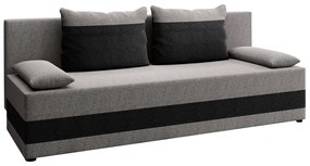 Szétnyitható kanapé, szürke/sötétszürke, PREMIUM NEW
