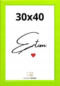 Képkeret 30x40 zöld plexi nagy szilárd univerzális