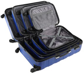 Deuba 4 darabos bőröndszett – kék