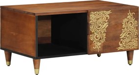 vidaXL Dohányzóasztal Méz barna 80 x 50 x 40 cm Tömör Mangófát