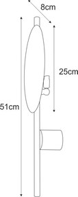 KAJA K-5323 PERO Fehér Színű Fali Lámpa 1xG9 10W IP20