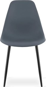 Akció: Palaszürke OSAKA szék fekete lábakkal II. osztály