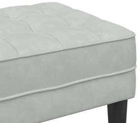 Pad Világosszürke 113 cm Velúr