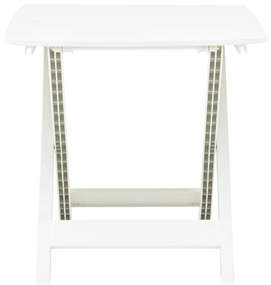 vidaXL fehér műanyag összecsukható kerti asztal 79 x 72 x 70 cm