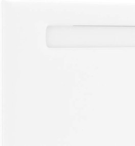 Fejtámla Egyszerű Design Tiszta Fehér 160 cm Műbőr