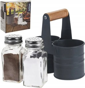 Fűszerkészlet sószóró borsszóró só bors Fűszerkeverék Szürke Állvány