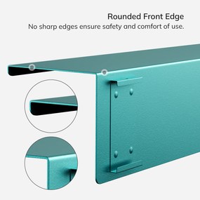 Fali polc JOANNE 1200 mm, Modern: tengerszínű