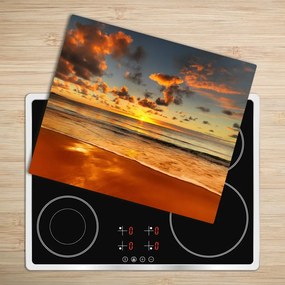 Üveg vágódeszka Sunset Beach 60x52 cm
