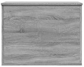 szürke sonoma szerelt fa tárolóláda 60x42x46 cm