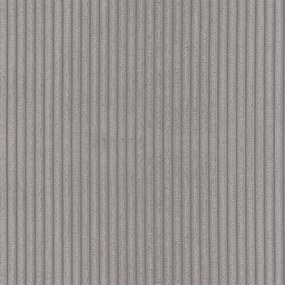 Világosszürke kordbársony sarokkanapé (jobb oldali-heverő résszel) Merid – Ropez