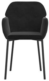 2 db fekete bársony étkezőszék