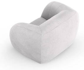 Világosszürke buklé fotel Essen – Cosmopolitan Design