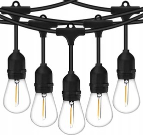 Girland Kerti Fényfüzér Led karácsonyfa fényfüzér 20 meleg fehér 10m PO-1305