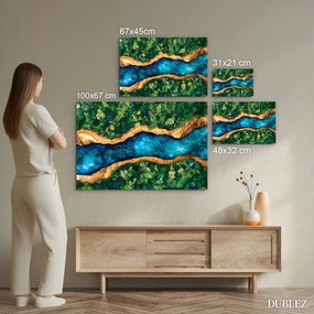 DUBLEZ | Nyomtatott mohás epoxidos kép - Nature