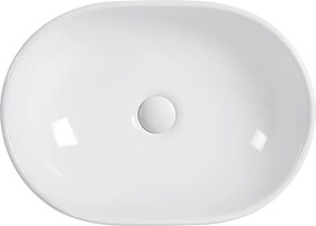 Erga Della, pultra szerelhető mosdó 475x340x140 mm, fényes fehér, ERG-V03-DELLA48-WH