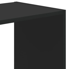 fekete szerelt fa könyvespolc 68,5 x 32 x 75 cm