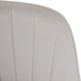 Design fotel, bézses szürke Velvet szövet, AURIL