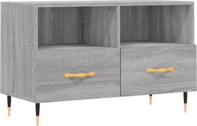 vidaXL szürke sonoma színű szerelt fa TV-szekrény 80x36x50 cm