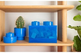 Kék műanyag gyerek tárolódoboz 25x25x18 cm – LEGO®