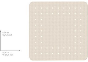 Wenko Mirasol zuhanytálca alátét  54 x 54 cm, bézs