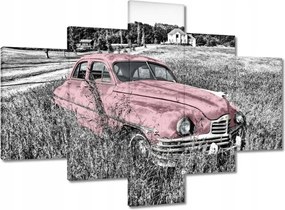 Vászonkép 100x70 Rózsaszín nagymama Antik