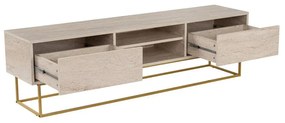 TV szekrény Escape 180 - Arany, Travertine