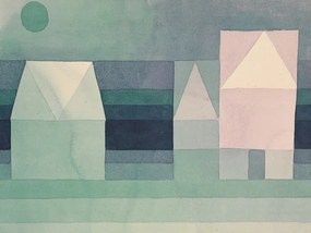 Reprodukció Three Houses - Paul Klee