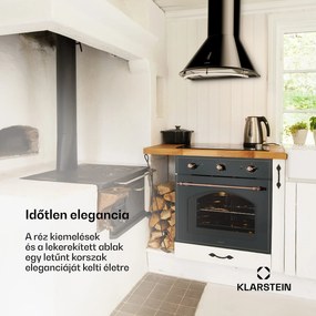 Klarstein Vilhelmine, beépített sütő, 55 l, A energiahatékonysági osztály, fekete