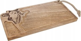 Konyhai tálaló deszka felvágottak hús steak hamburger tálca 45x22 cm