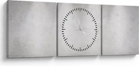 Kép - Betonfal fényekkel (órával) (90x30 cm)