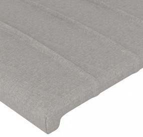 világosszürke szövet LED-es fejtámla 80 x 5 x 78/88 cm