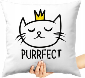 Nyomott Mintás Párna Purrfect Macskák Cicák Cica Macskabarát Aranyos Macska