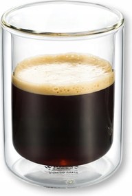 Duplafalú italos pohár hőálló üvegből 100 ml