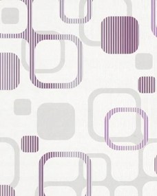 Szoba tapéta geometrikus absztrakt fehér lila tapéta